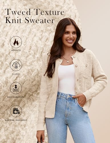 Image of GRACE KARIN Women's Fall Cardigan Sweaters Button Knit Jackets