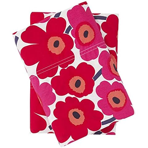 Marimekko - Kissenbezug-Set, Baumwoll-Perkal-Bettwäsche, Glatte und Coole Heimdekoration Cover