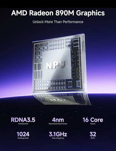 Image of MINISFORUM AI X1 Pro-470 Mini PC AMD Ryzen AI 9 HX 470 Processor, Radeon 890M Graphics Desktop Computer, 32GB DDR5 1TB SSD, HDMI /DP /2xUSB4 Output, 2X RJ45, WiFi7, BT5.4, AI Micro Computer