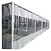AMDHZ Rideau Plastique Transparent Terrasse PVC 0,5mm Rideau Pergola Extérieur Coupe-Vent Étanche Périphériques de Terrasse avec Oeillets Utilisé pour Extérieur, Jardin, Garage, Balcon, Pergola