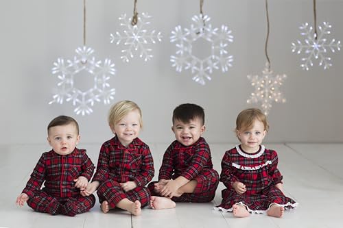 Little Me LS613495T Clothes For Baby Girls' Christmas Holiday Plaid Nightgown thumb #5