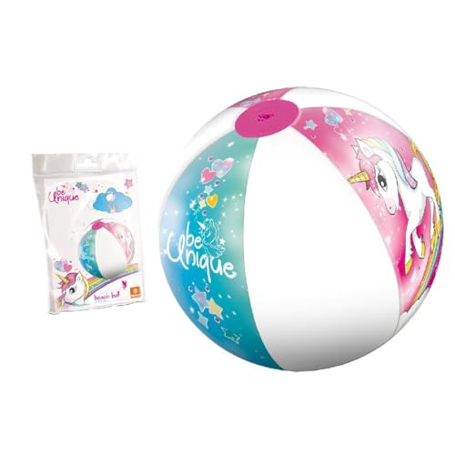 Mondo Toys - UNICORN Beach Ball - Balón de playa y agua – Pelota Hinchable ø 50 cm - Ideal...