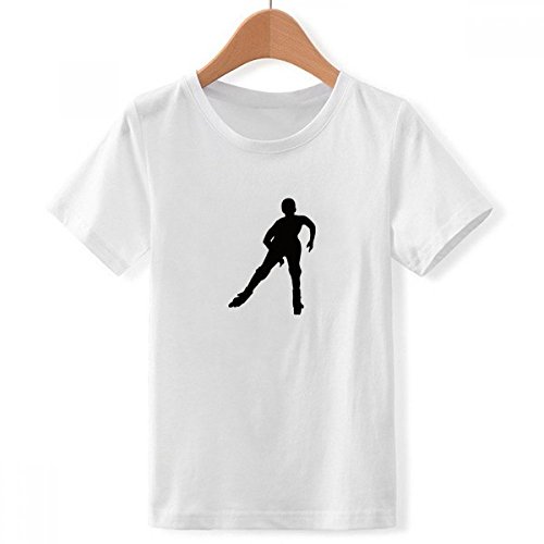 T-shirt ski silhouette noire pour habiller votre garçon en hiver
