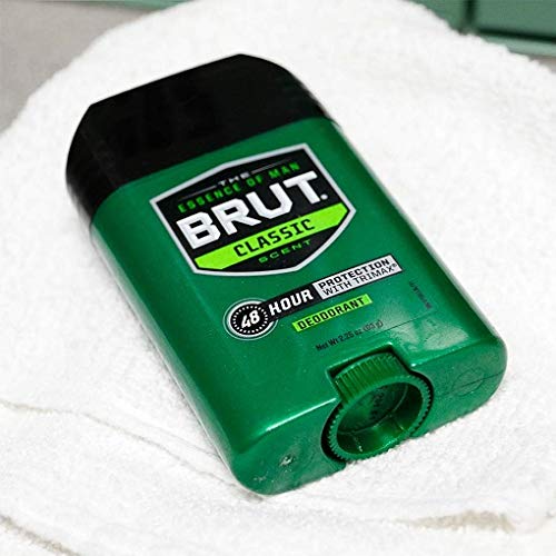 Brut Antiperspirant, Solid Oval, 2 Ounces (Pack of 12)