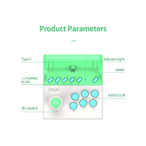 Joystick de jogo, Andoer PG-9136A Arcade Game Joystick Single Rocker Mini portátil Gamepad Controlle