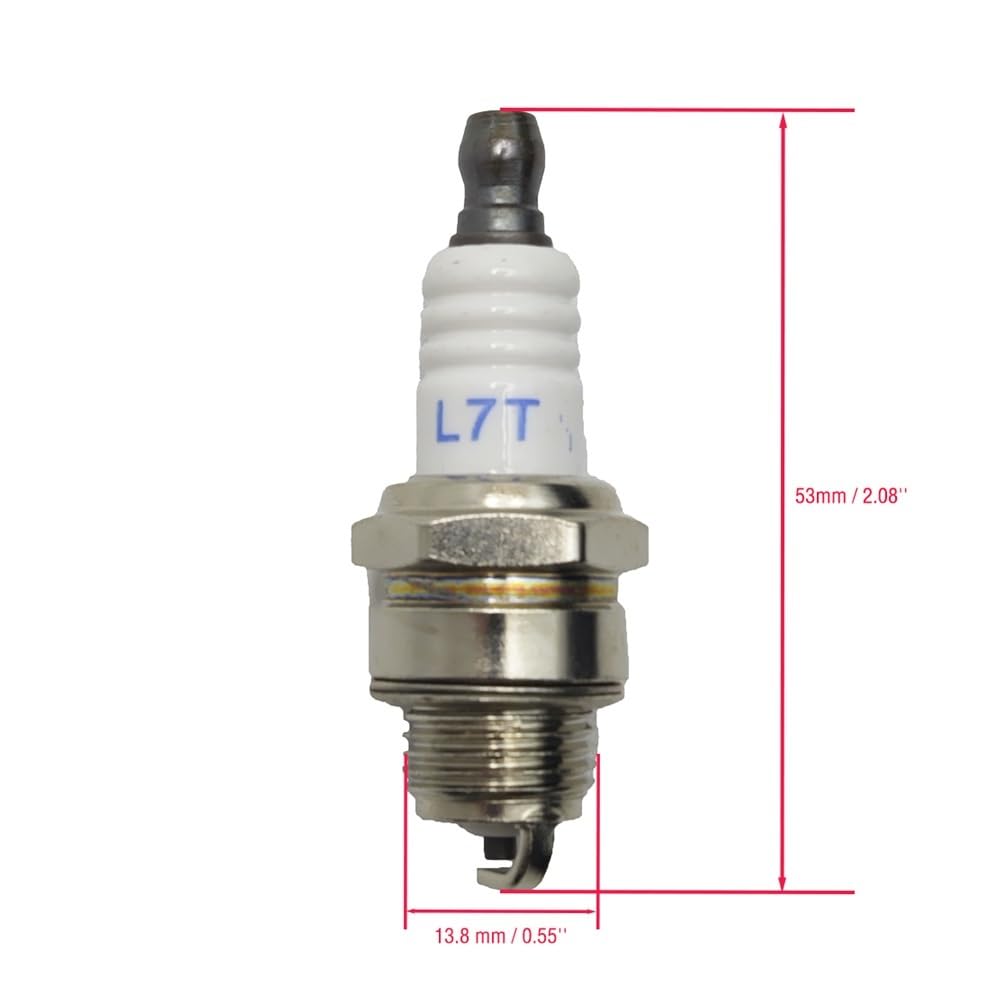 Bujía L7T Apta for Motosierra y desbrozadora BPMR7A 4626 WSR6F GX25 GX35, Accesorios for soplador de Motor, 5 uds.