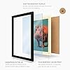 Hippopotamus Presence Rustic Framed Wall Art Print A4 (29.7×21cm) Black, Wall Decor for Living Room, Bedroom, Office & Home, Ready to Hang, Art Gift #5