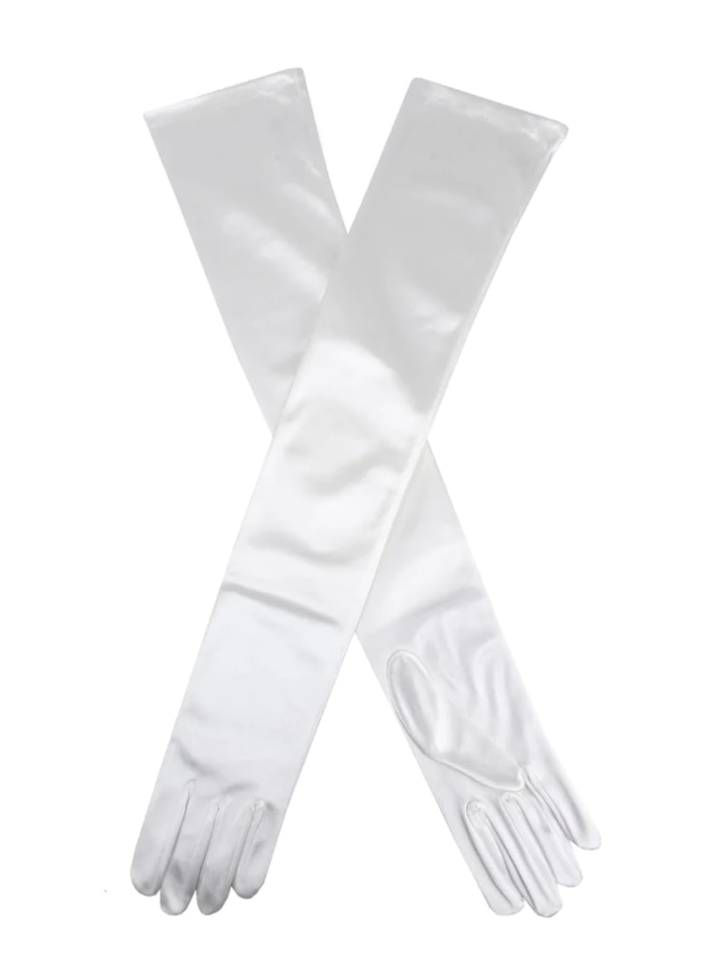 Dents Women's Long Satin Evening Gloves IVORY ONE