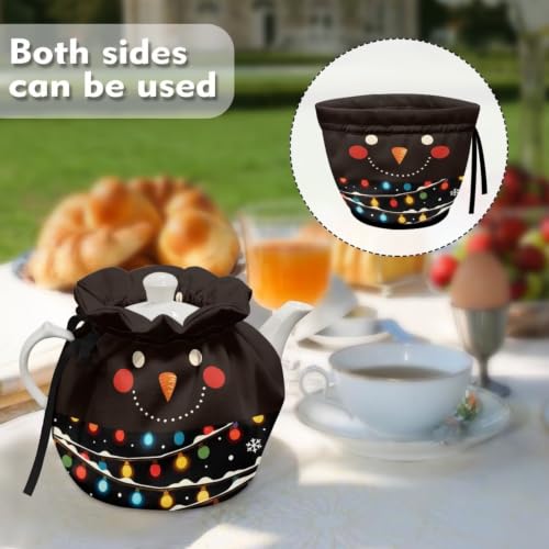 Image of Teapot Dust Cover, Tea Cosy with Drawstring Breakfast Warmer | Portable Teapot Dust Cover with Convenient Drawstring Multifunctional Breakfast Warmer Easy to Put on and Take Off