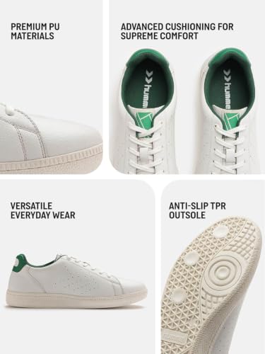 Image of hummel Classic Pinnacle Casual Sneaker for Men Lightweight Breathable with Enhanced Comfort Cushioned Insole and Slip-Resistant Work and Play Casual Shoes