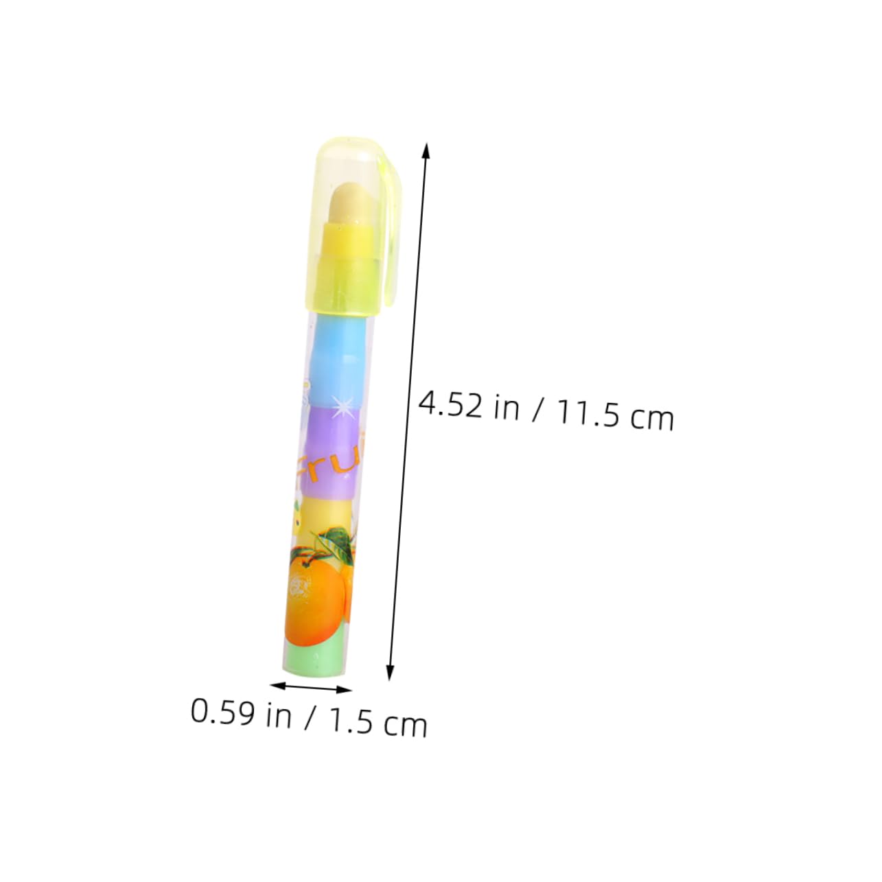 Gomme Stylo Fruit 36pcs Tpr Pp Détachable Cinq Sections Rentrée Scolaire