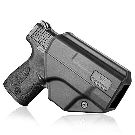 M&P Shield Holster, Polymer OWB Holster Fit Smith & Wesson M&P 9mm/.40 S&W Shield & Shield M2.0, No Button/Fast Draw/Quick Release Holster, 360 Degrees Adjustable/Trigger Lock System. Right Hand…