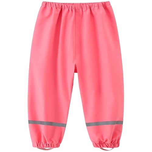 Toddlers Reflective Waterproof Rain Pants Unisex