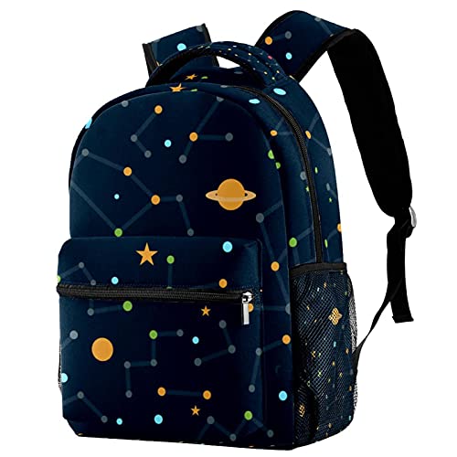 Sac à dos décontracté motif couple de robots multicolore au style unique