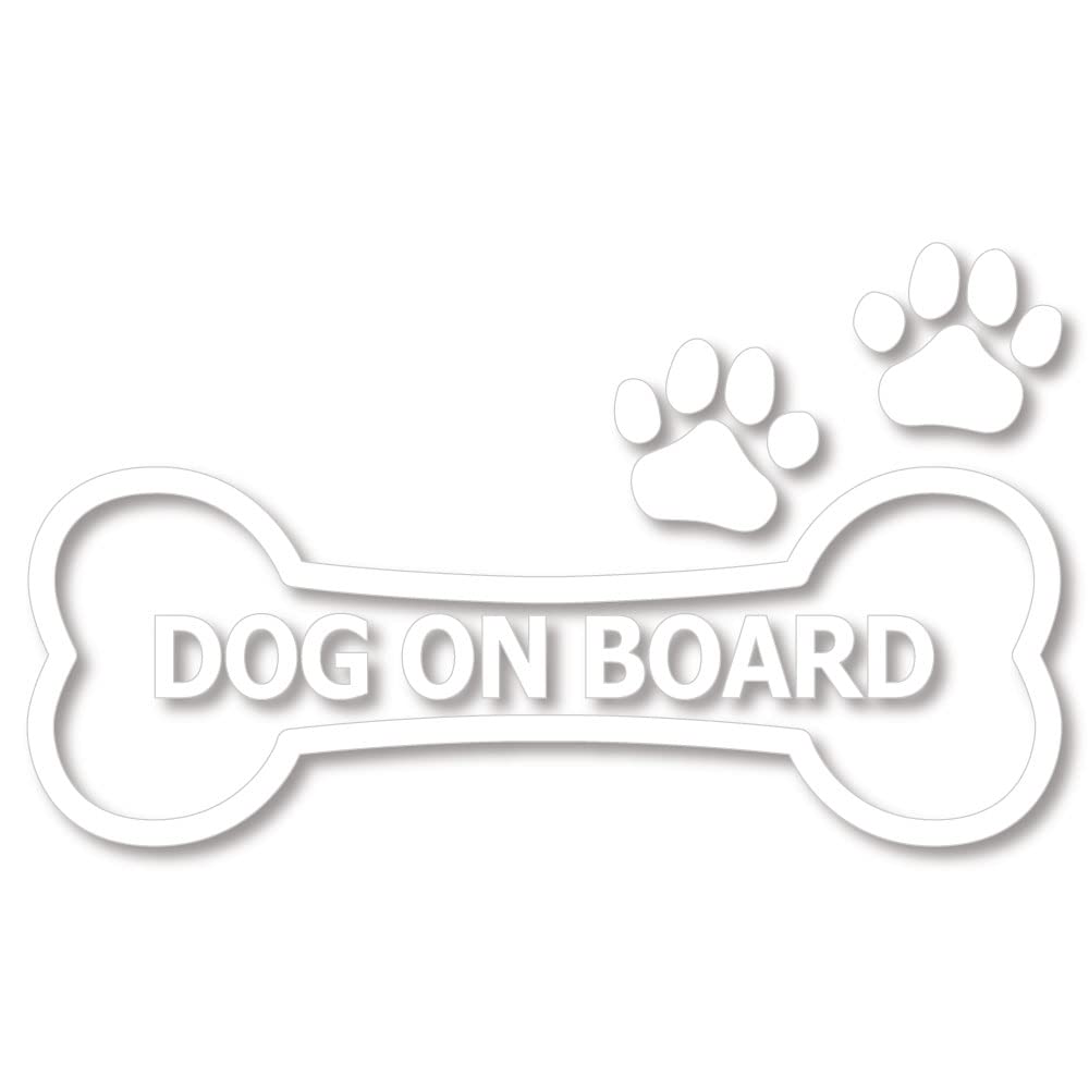 Amazon.co.jp: nc-smile dog on board 骨型 肉球 犬 乗ってます