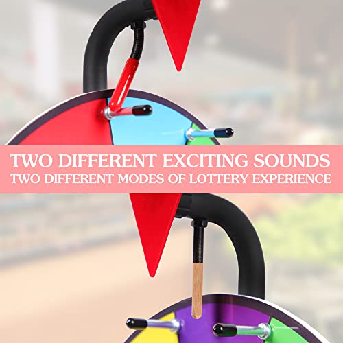 12 Inch Spinning Prize Wheel With Durable Base, 10 Slots Tabletop Spinner, With Dry Erase Marker And Eraser, Easy To Install, For Fortune Spin Game In Parties, Classroom, Home, Raffles, Holidays #TOP2