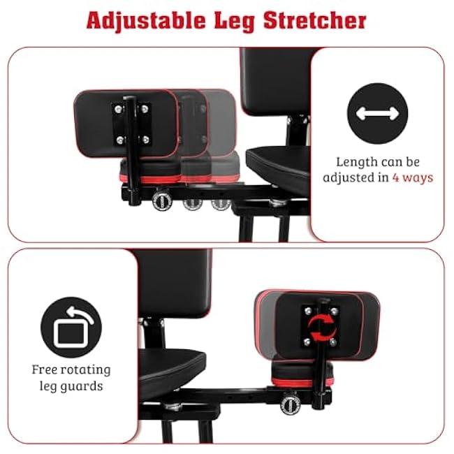 Leg - Stretcher - Machine, Split - Stretching Machine for Flexibility, 300lbs Hip Spreader for Beginner Tight HIPS, Heavy Duty Splits Training Equipment of Home Dancing Room Gym