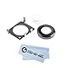 EShine Back Rear Camera Glass Lens Cover Ring Replacement + Flash Diffuser + Bracket (Holder) for iPhone 6 Plus / 6S Plus 5.5 (ALL CARRIERS) + EShine Cloth (Gray)