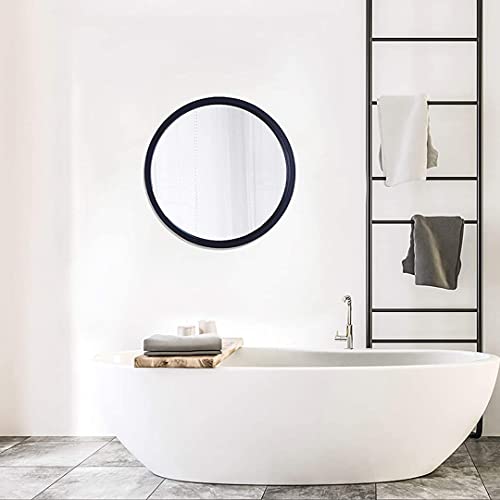 Mirrorize Black Round Mirror 30" for Living Room Wall Decor, Decorative Circle Mirror, Bathroom Vanity Mirror, Farmhouse Circular Mirror for Entryway - Image 3