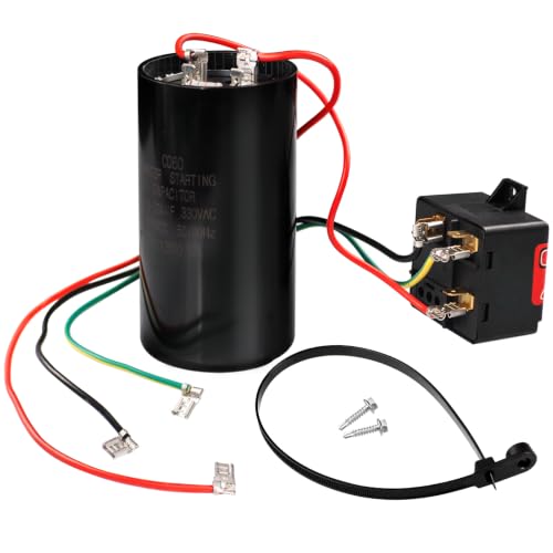 Beaquicy Kit de arranque duro CSR-U3 (208-240 V), prolonga la vida útil del compresor, reduce los amperios de arranque para 4-5 toneladas de refrigerador y congelador CA/HVAC con condensador, cable y