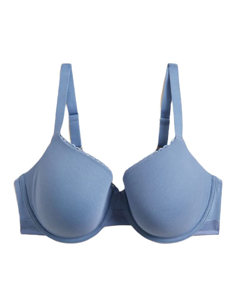 Image of Marks & Spencer Body Womens Cotton Blend Padded Wired T-Shirt Bra