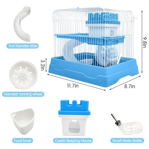 Pinvnby 2-Tier Dwarf Hamster Cage thumb #1