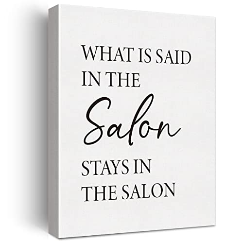 LEXSIVO Salon Print Canvas Wall Art, What Is Said in the Salon Painting 12x15 Canvas...