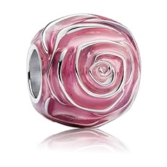 Pink Rose in Bloom Charm