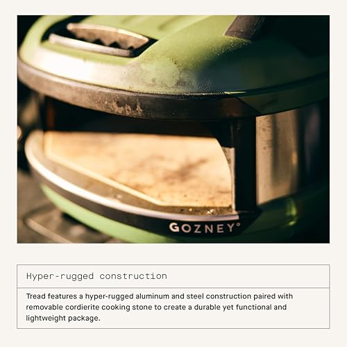 Gozney Tread Portable Pizza Oven, Olive, Propane Gas, makes 12" pizza