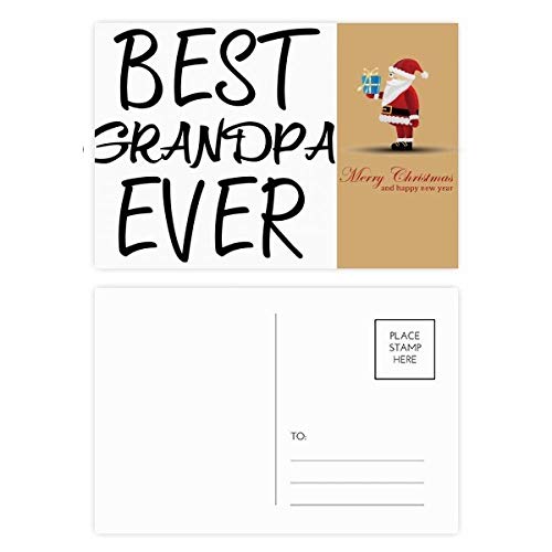 Cartes postales Best Grandpa Ever : l'accessoire cadeau idéal pour accompagner vos présents de Noël