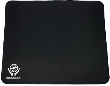 Mouse Pad with Stitched Edge Black 8.2 * 10.2 * 0.12 inches and 8.6 * 7.0 * 0.6 inch Premium-Textured Non-Slip Rubber Base Mouse Mat Mousepad for Office & Home, 2 Pack