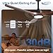 Imagen de Depuley Ventilador de Techo con Luz Moderno 132 cm Exterior con Control Remoto APP para Patio Porche Ventilador Negro Interior 3 Aspas Reversible Temporizador Silencioso