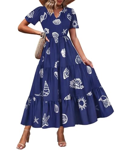 TIYOMI Plus Size Dress for Curvy Women 3X Navy Blue