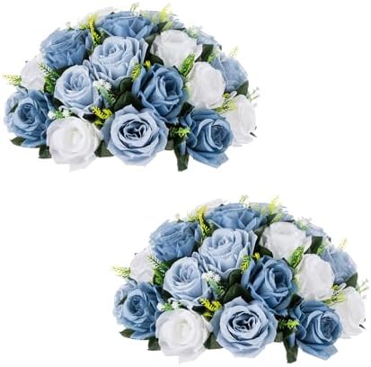 Aprilsunnyzone Künstlicher Hortensien Strauß - 10 Blüten 33cm Seidenblumen Deko