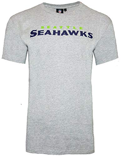 Majestic  Seattle Seahawks Marl T-shirt gris  NFL Football Merchandise  Fan T-shirt  Article de fans