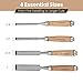 Wood Chisel Set – set of 4 Woodworking Chisels w/CR-V Steel Blades, Zipper Bag - Anti-Rust Coating Wood Chisels for Woodworking - Lightweight & Durable Carpenter Tools for Woodworking