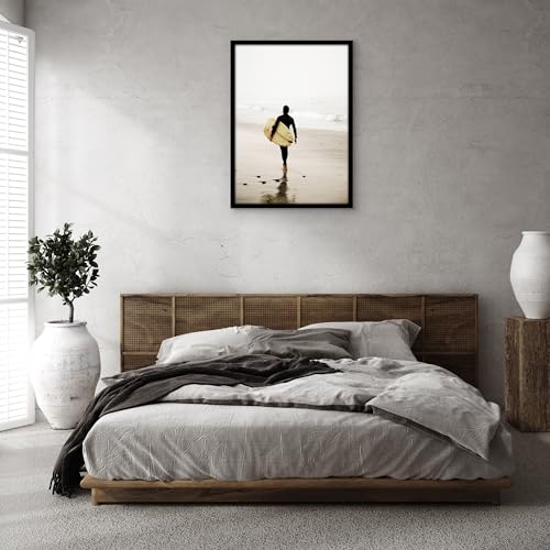 Americanflat 25x35 Poster Frame with Polished Plexiglass - Black Picture Frame - Wide Photo Frames Made of Engineered Wood for Vertical or Horizontal Wall Display - Epic Collection - Black