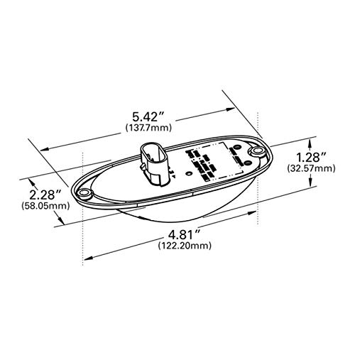 Grote 54233 Super Nova Oval Led Side Turn Marker Light Surface Mount, Hard Shell - Thumbnail 2
