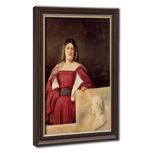 Toile portrait d'une femme par Titian décoration murale salon