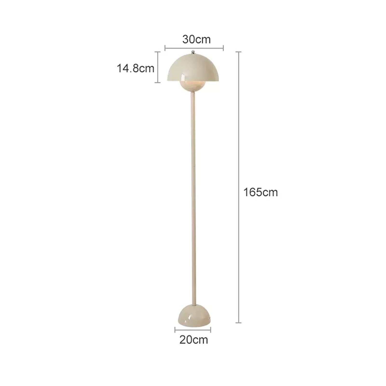 Lampa podłogowa w kolorze kremowym (bez źródła światła) Dekoracyjny(Dark green)