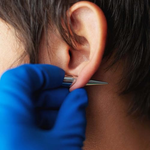 Stainless Steel Ear Gauge Taper Stretching and Single Flare Plugs Flesh Tunnel Kit with O-ring 2 Pairs4