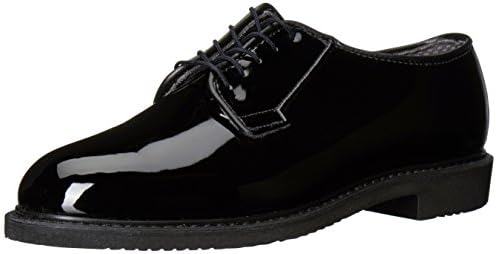 Bates Men's Lites High Gloss Oxford, Black, 14 3E US
