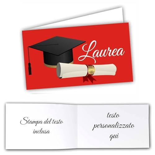 Mr Pubblicità - 55 o más – Tarjetas de recuerdo de graduación – Impresión incluida – Tarjetas bolsas de peladillas (rojo)