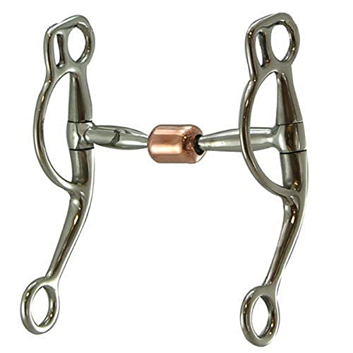 Coronet Training Bit Double Rein Training Snaffle Bit With Copper Roller, 5-Inch #TOP9
