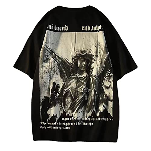 Gothic Casual Loose Oversized T-Shirt Harajuku Street Trend