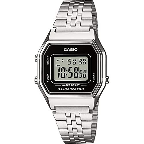 Casio DamenArmbanduhr Digital Quarz Edelstahl LA680WEA-1EF
