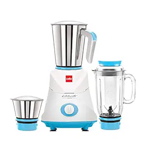 Cello Grind-N-Mix Ertiga Mixer Grinder, 750 Watts, 2 Stainless Steel Jar and 1 Juicer Jar, Blue
