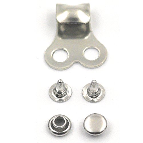 Bluemoona 20 Sets - Boot Hooks Lace Fitting With Rivet Buckle For Repair Camp Hike Climb Leather Boot Shoes Fix Nickel #TOP3