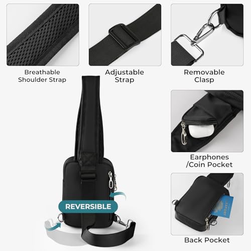 BROADREAM Anti-Theft Sling Bag