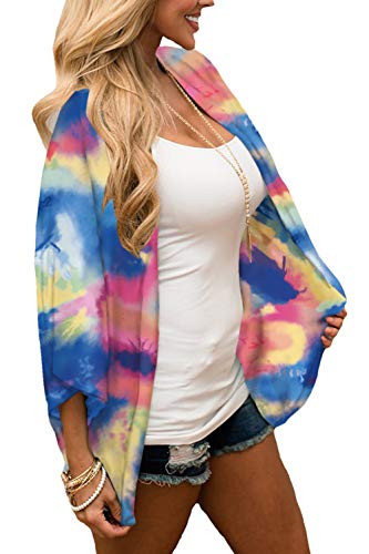Image of CASURESS Women's Cardigan-Sheer Kimono Loose Summer Floral Print Cover Ups